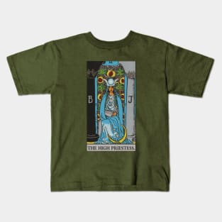 The High Priestess Tarot Card Kids T-Shirt